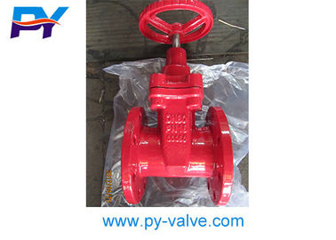 China Cast iron soft seal gate valve 30ч39р red  PN16 DN80 supplier