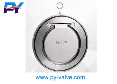 China Stainless steel single plate swing check valve PN16 DN200 CF8 supplier