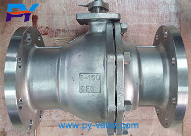 China ANSI  150LB  CF8  6 stainless steel ball valve flange supplier