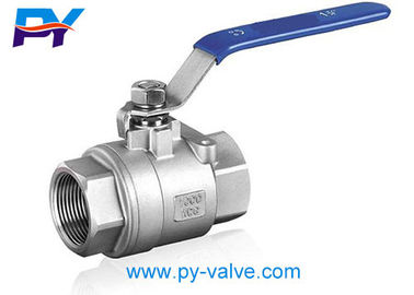 China 2PC stainless steel screwed valve  1000PSI supplier