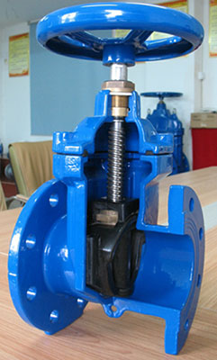 Cast iron soft seal gate valve 30ч39р PN16 DN400