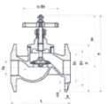 Flange cast iron stop valve  15кч19п DN25