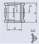 Malleable iron socket -blank GOST 8954-75